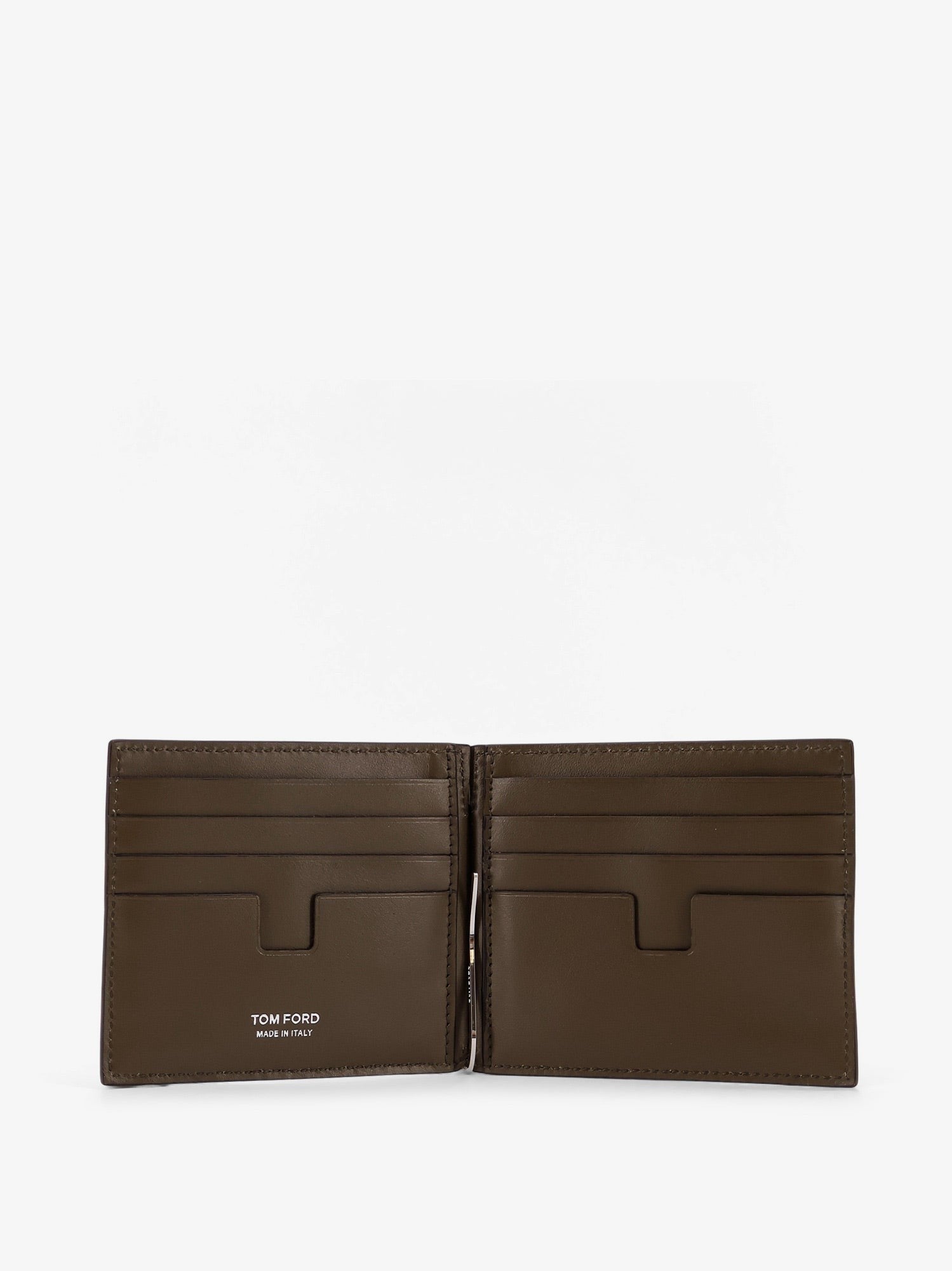 Leather wallet with croco effect