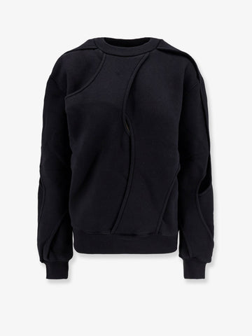 Linear organic cotton sweatshirt