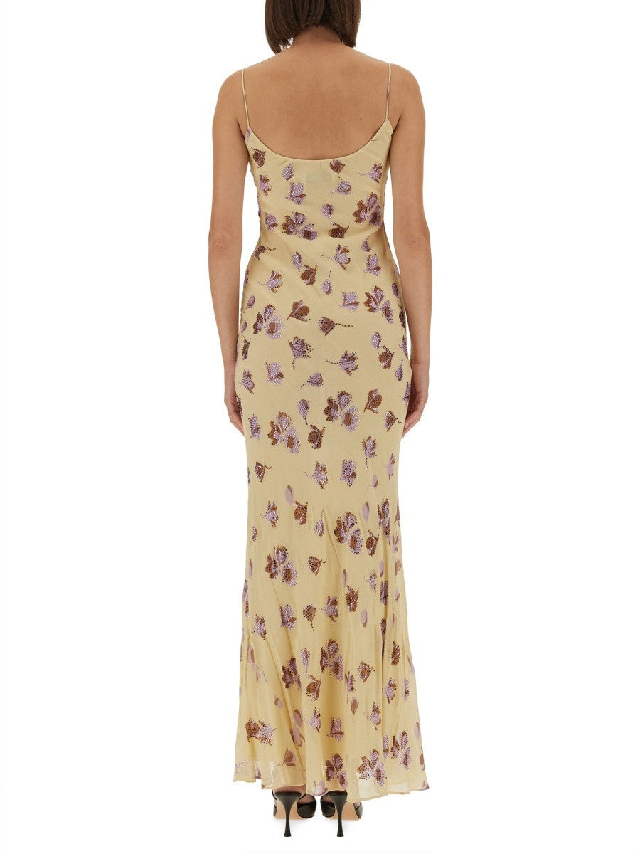 LONG DRESS WITH FLORAL PATTERN