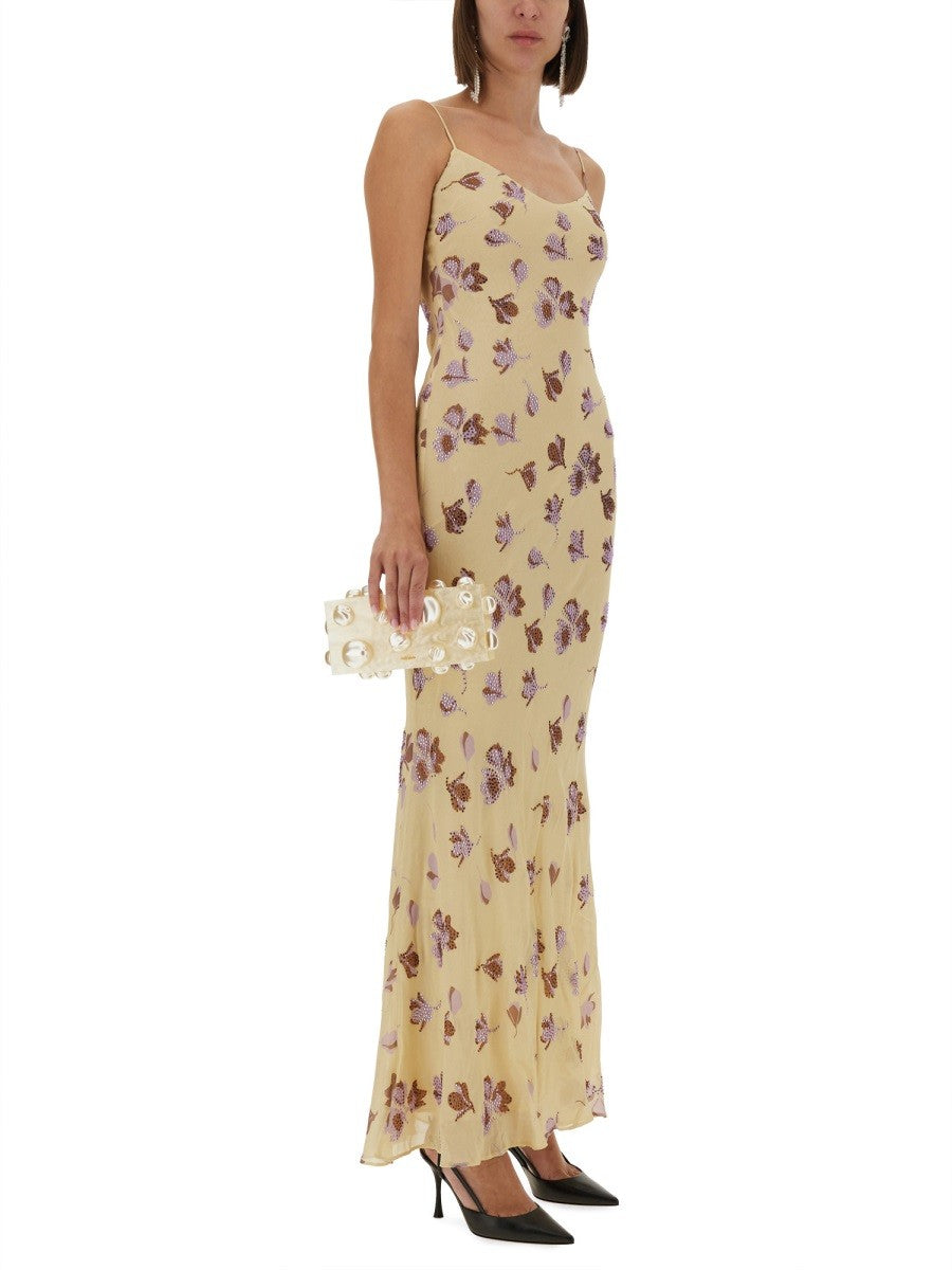 LONG DRESS WITH FLORAL PATTERN