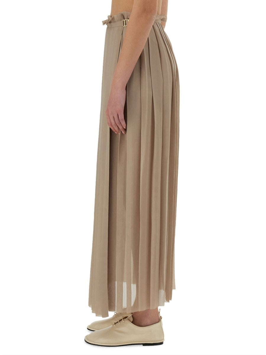 LONG PLEATED SKIRT