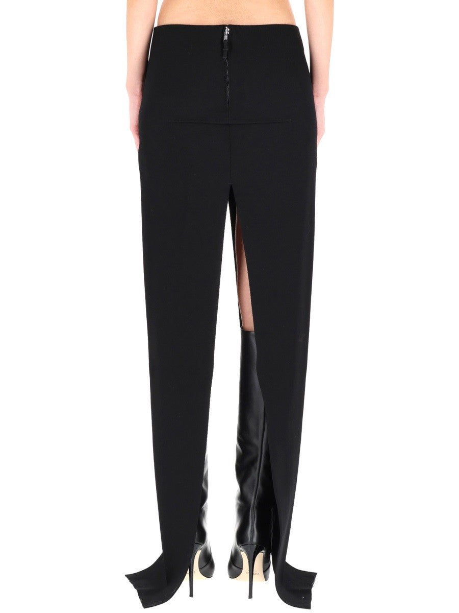 LONG SKIRT WITH CENTER SLITS