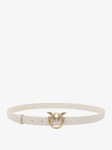 Love berry leather belt with love birds buckle