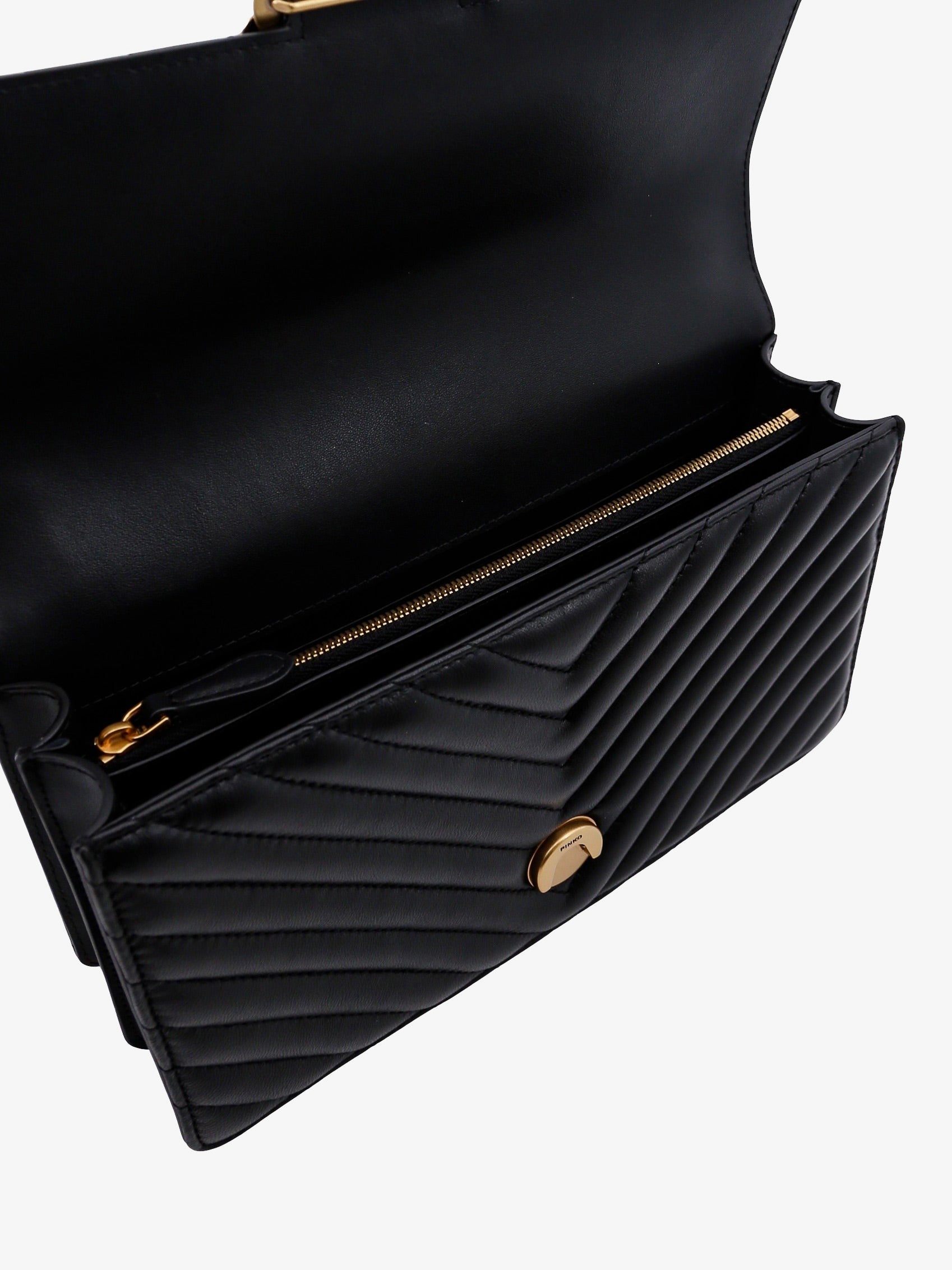 Love One matelassé leather shoulder bag