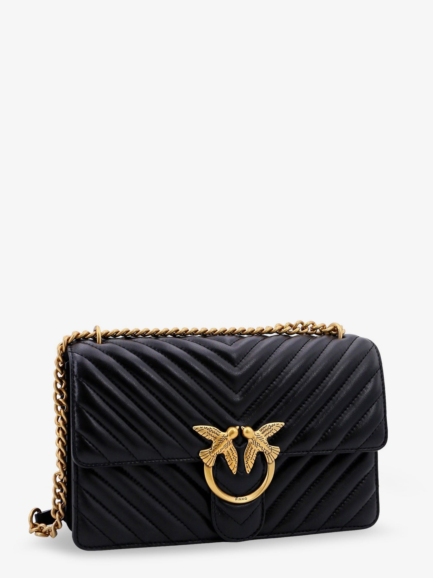 Love One matelassé leather shoulder bag