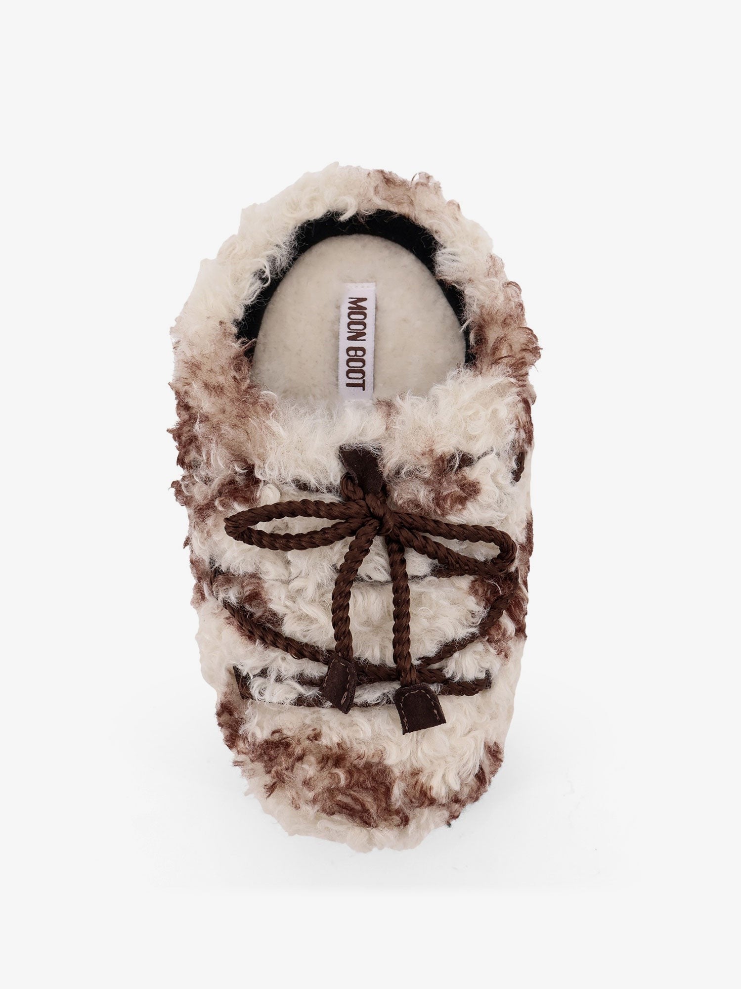 Low faux fur sandals