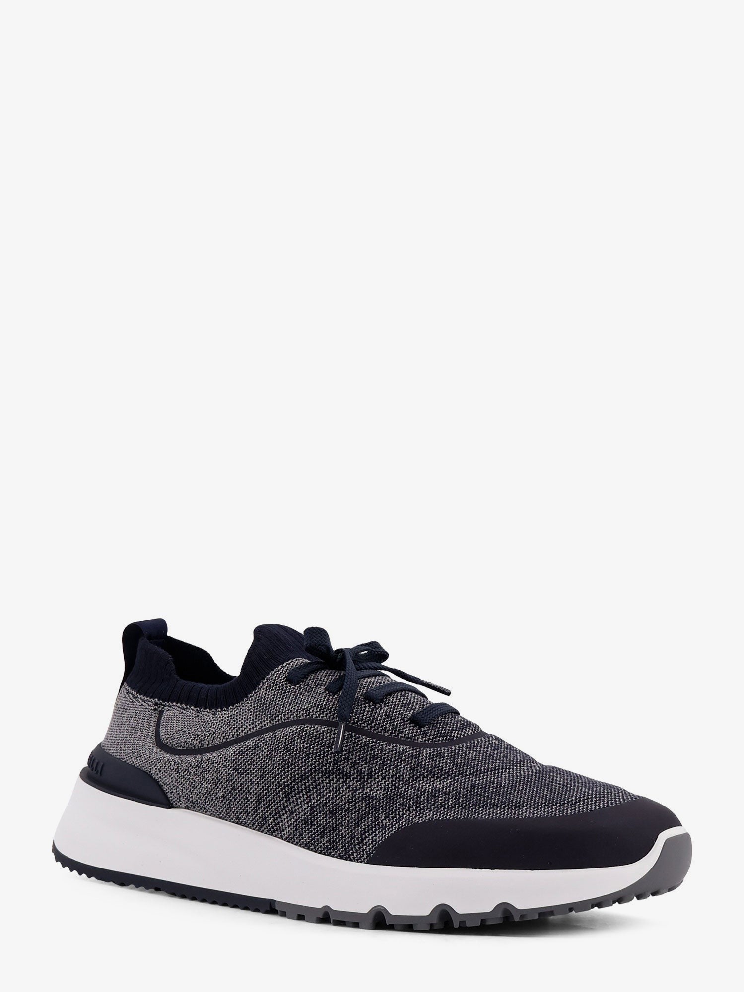 Low-top cotton knit sneakers