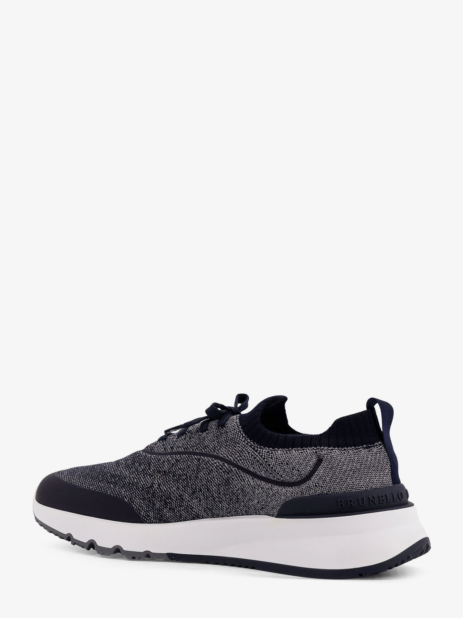 Low-top cotton knit sneakers
