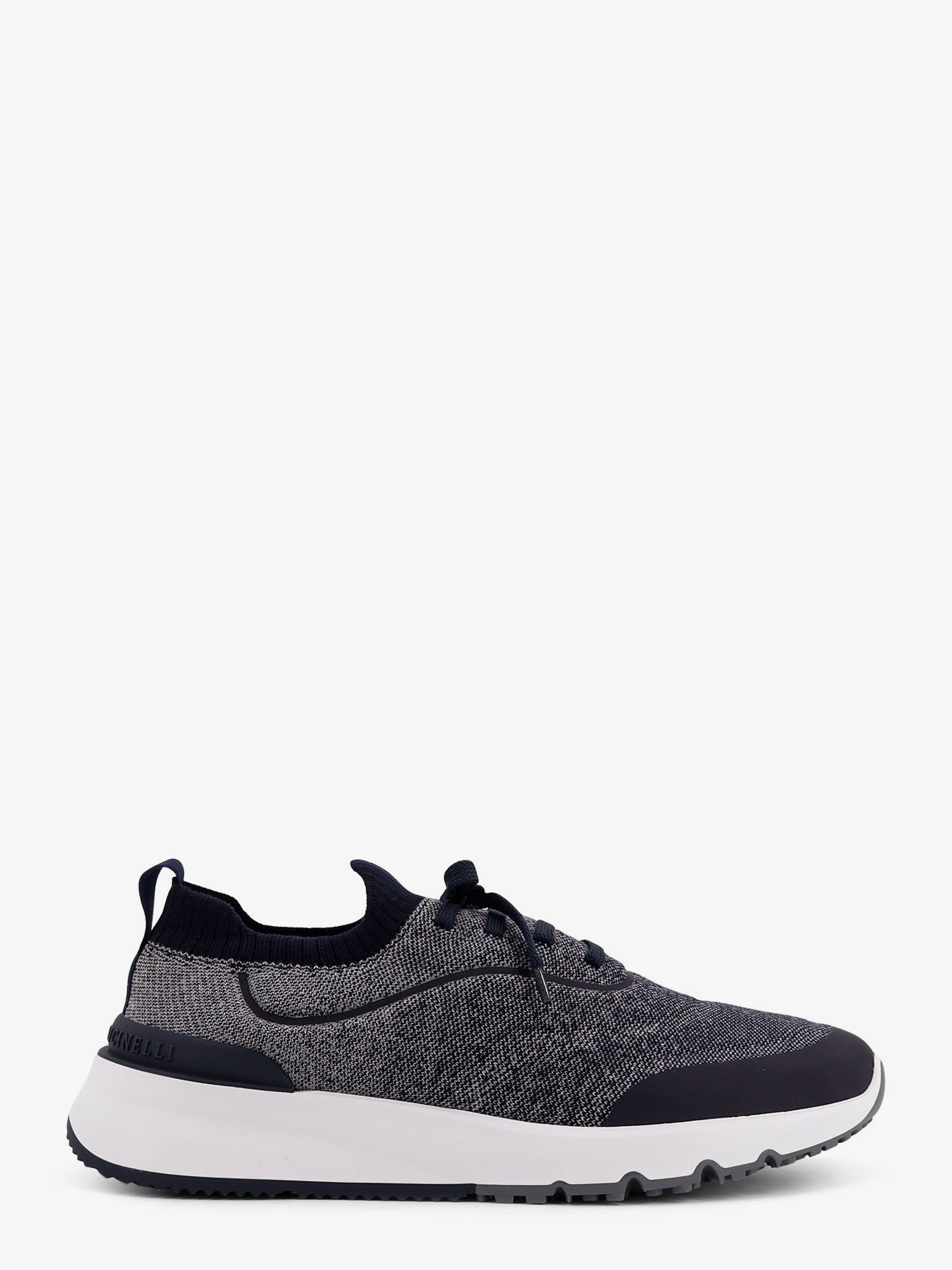 Low-top cotton knit sneakers