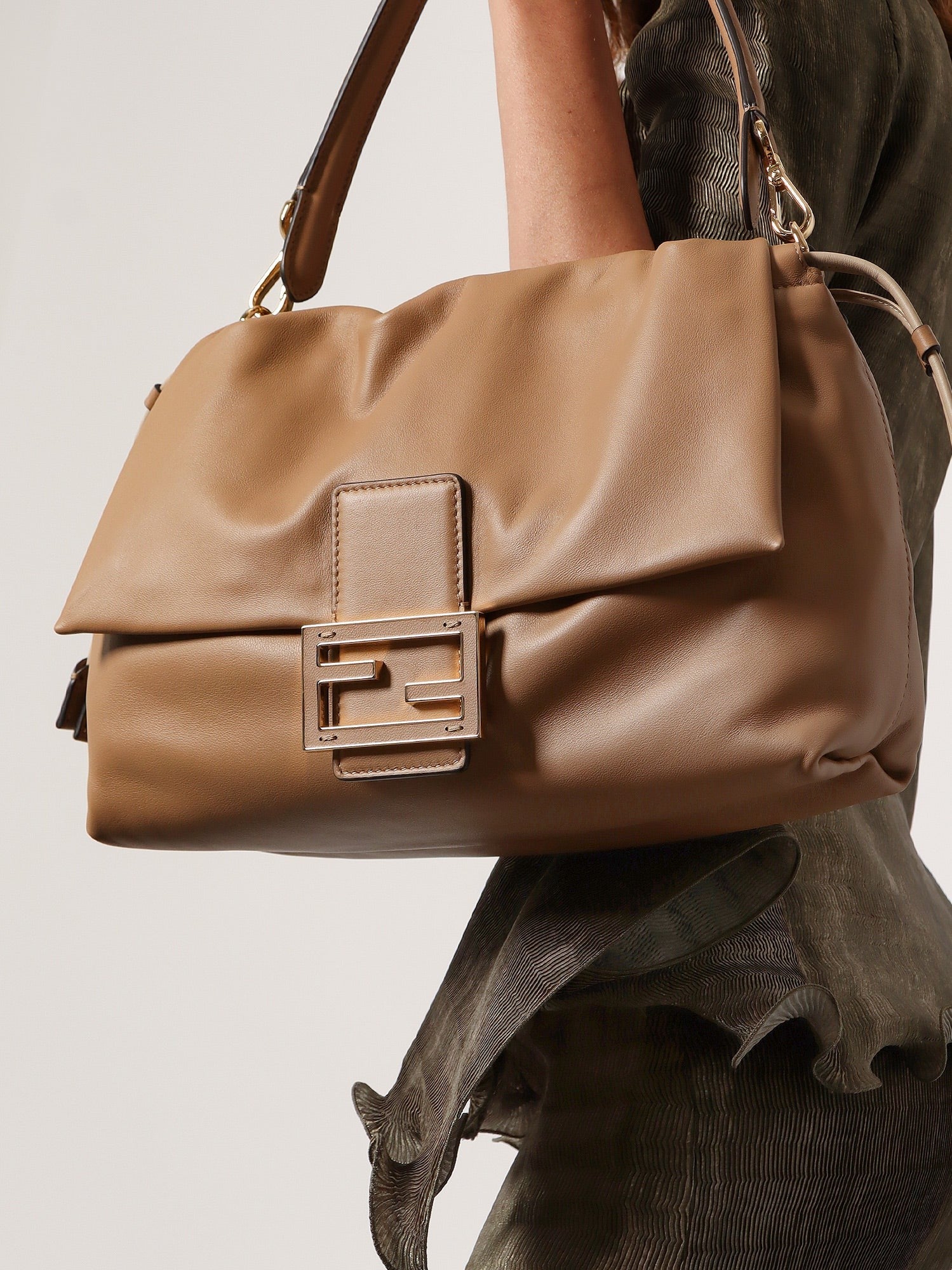 Mamma Baguette Large leather shoulder bag