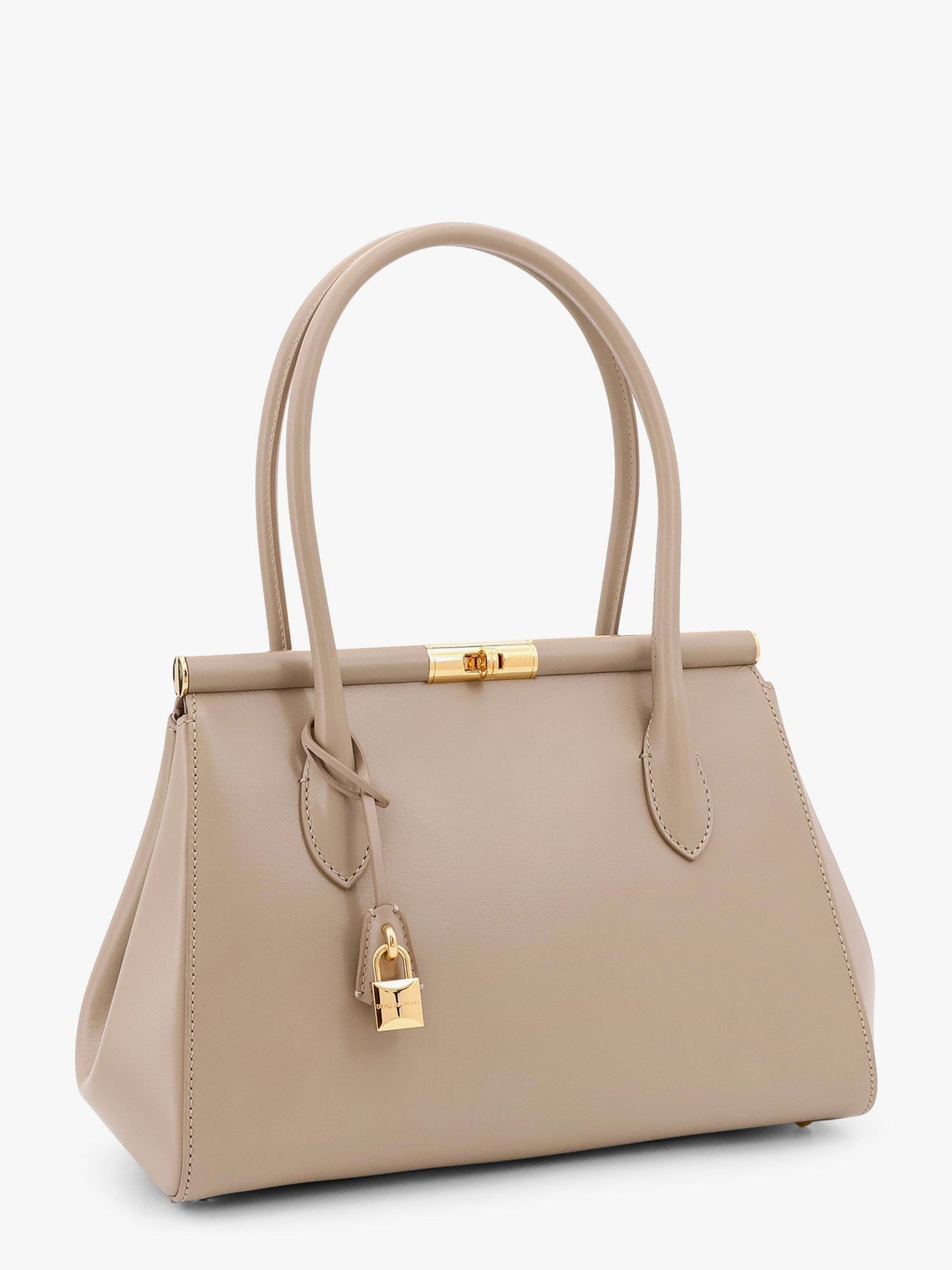 Marlene leather handbag with charm detail on the front