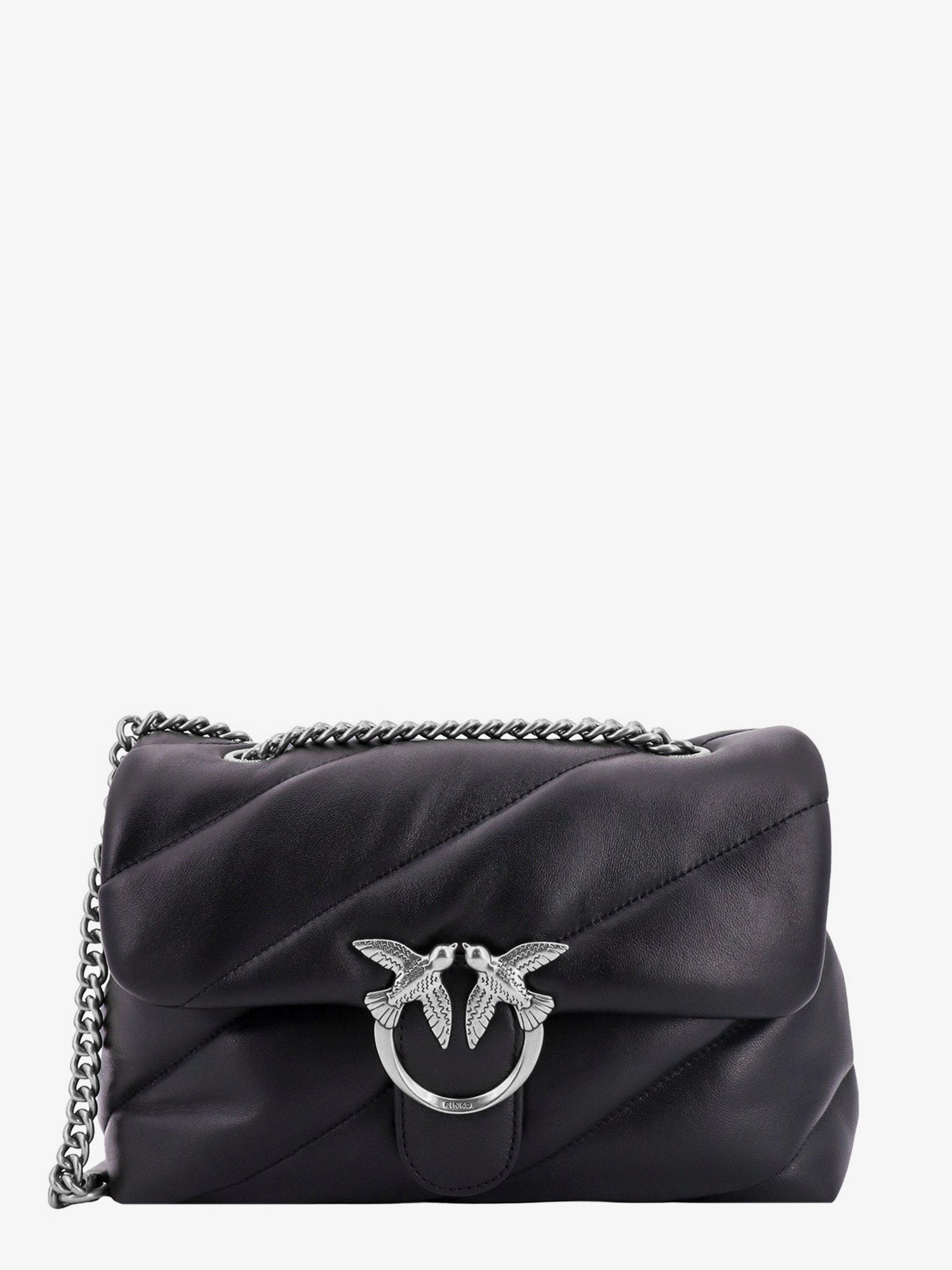 Matelassé leather shoulder bag