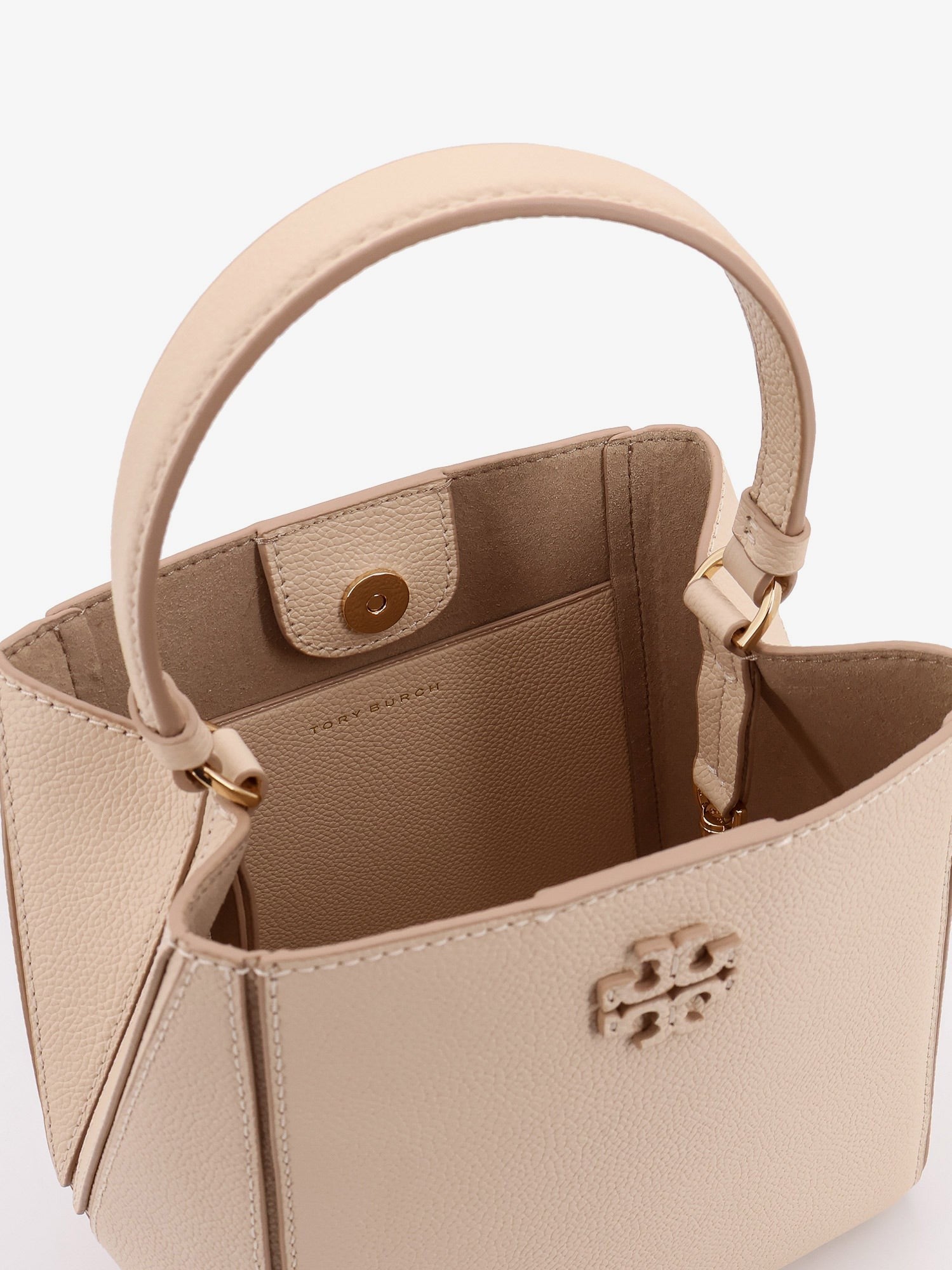 McGraw Small leather bucket bag