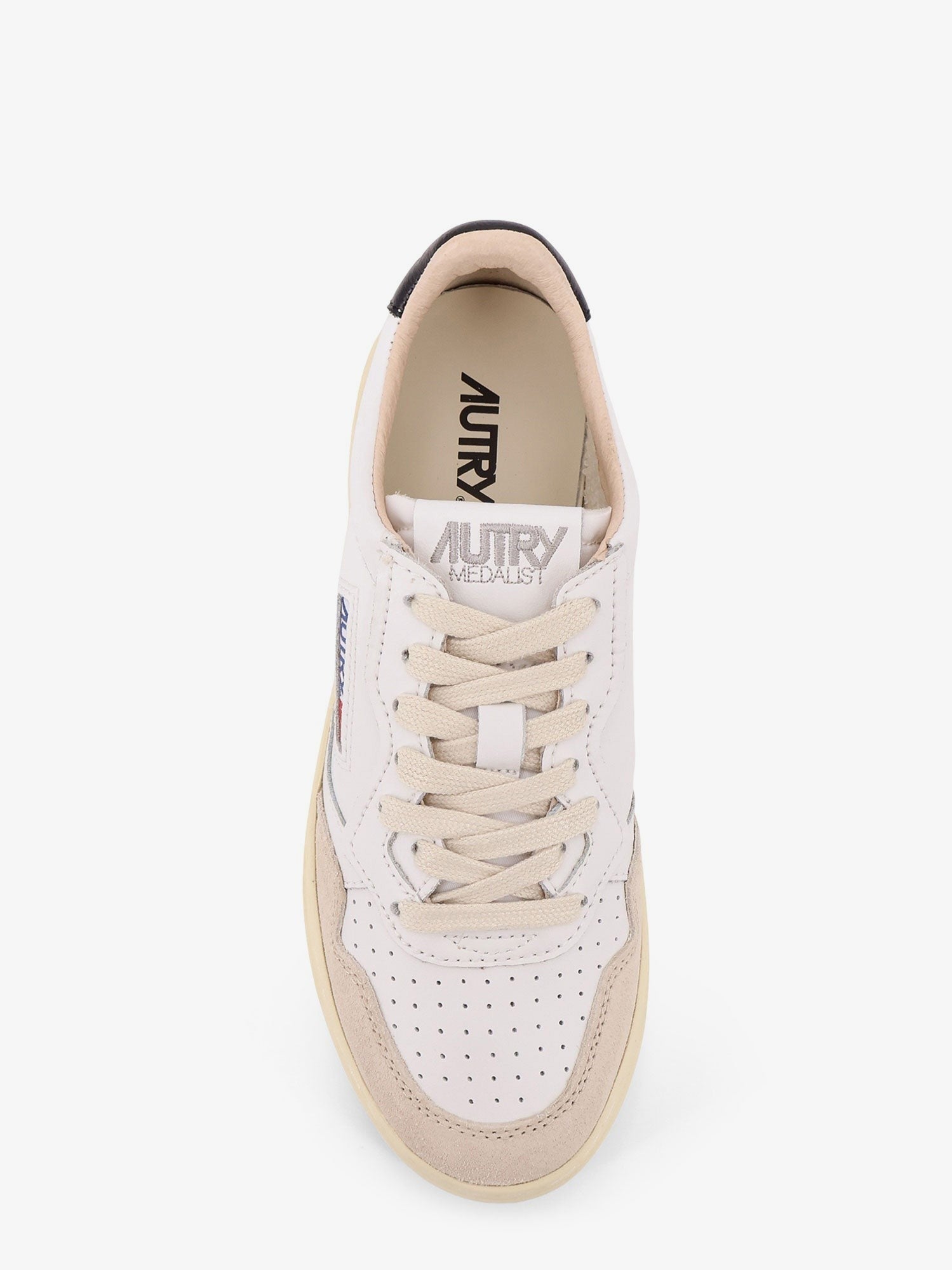 Medalist Low leather low-top sneakers with suede inserts