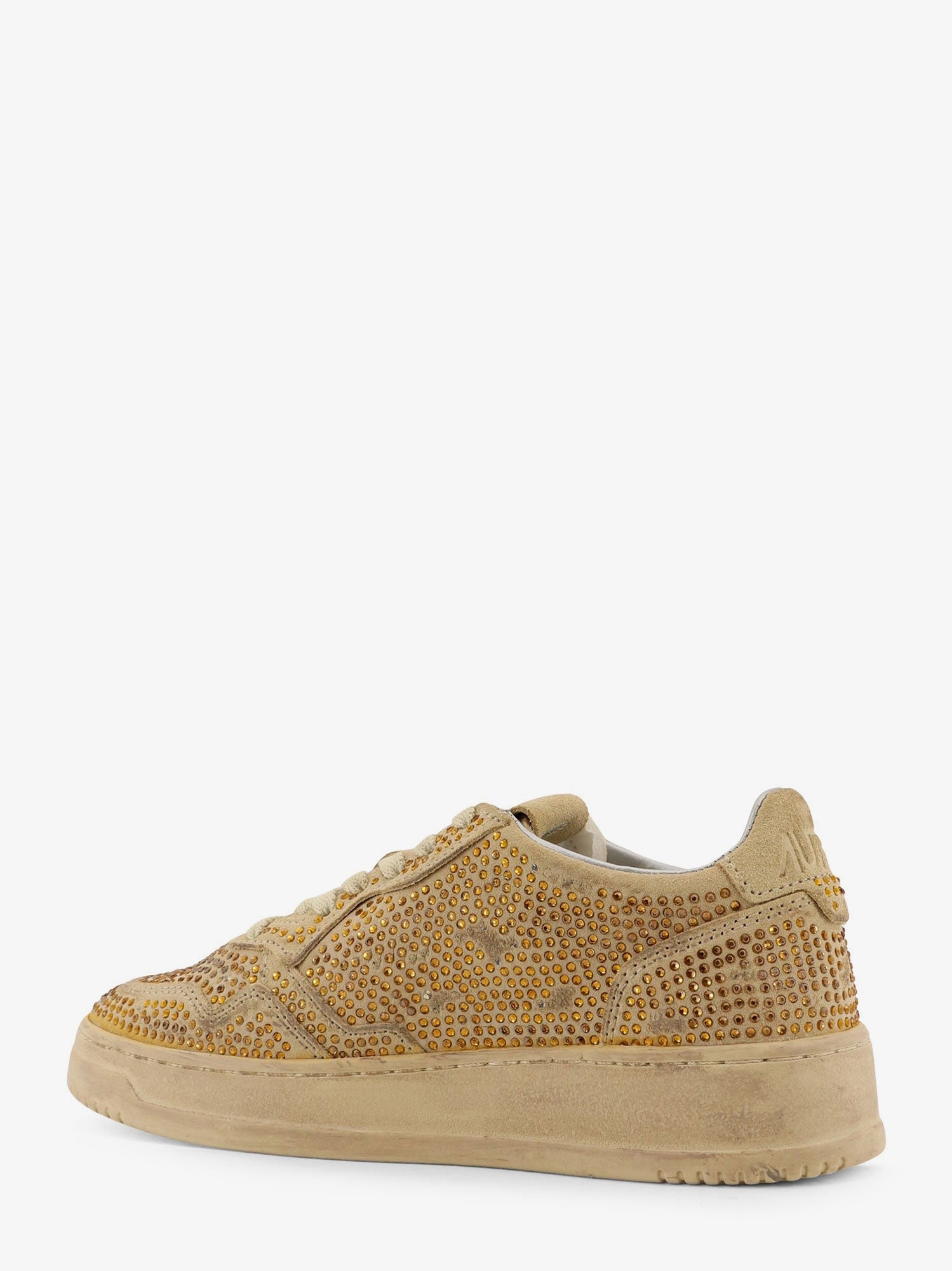 Medalst Low suede sneakers with rhinestones