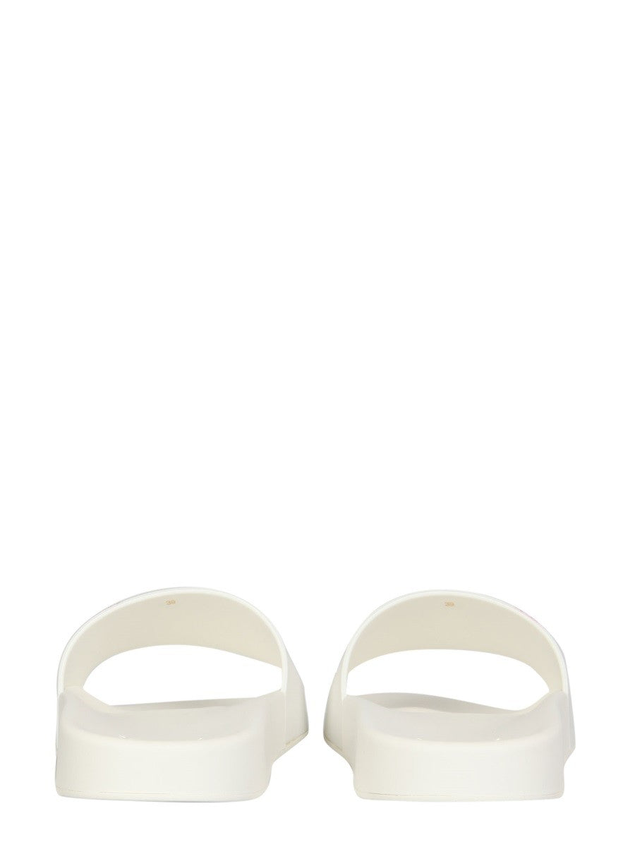 MEDUSA SMILEY SLIDE SANDALS