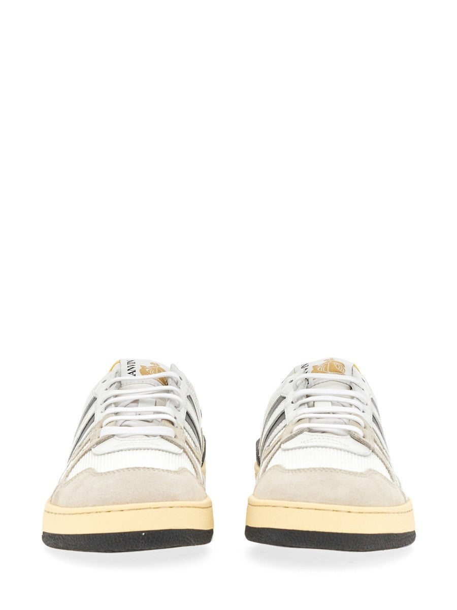 MESH, SUEDE AND NAPPA LEATHER SNEAKER