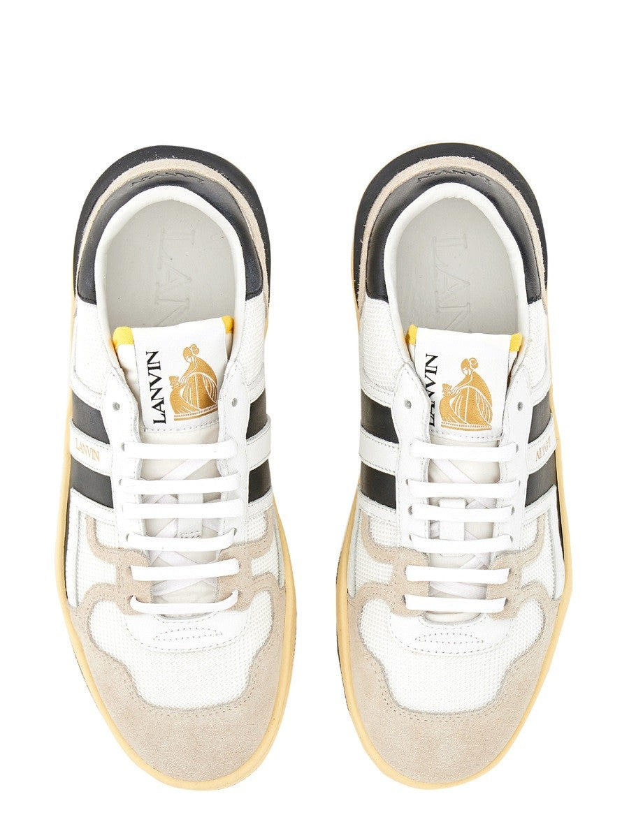 MESH, SUEDE AND NAPPA LEATHER SNEAKER