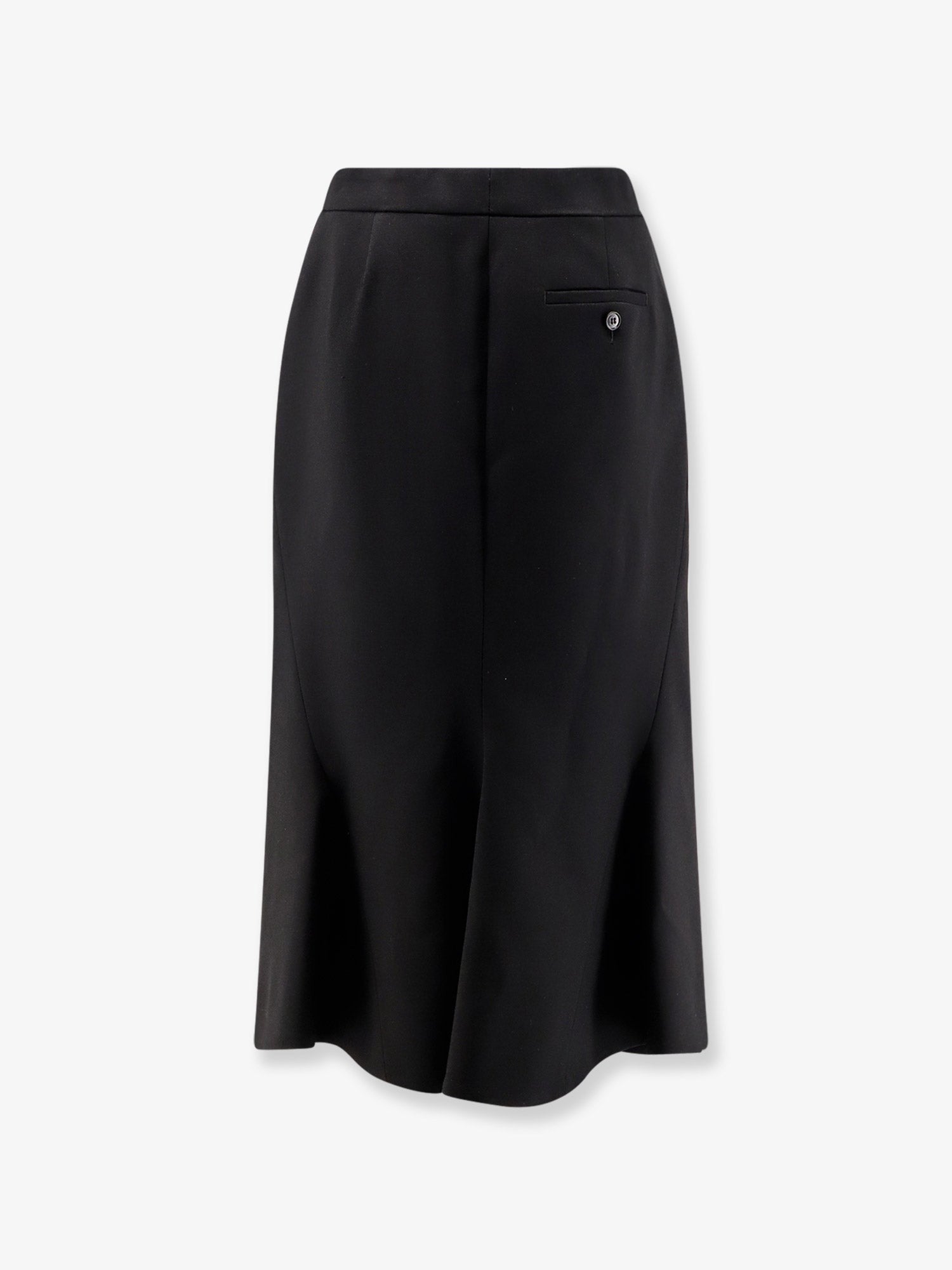 Midi wool skirt
