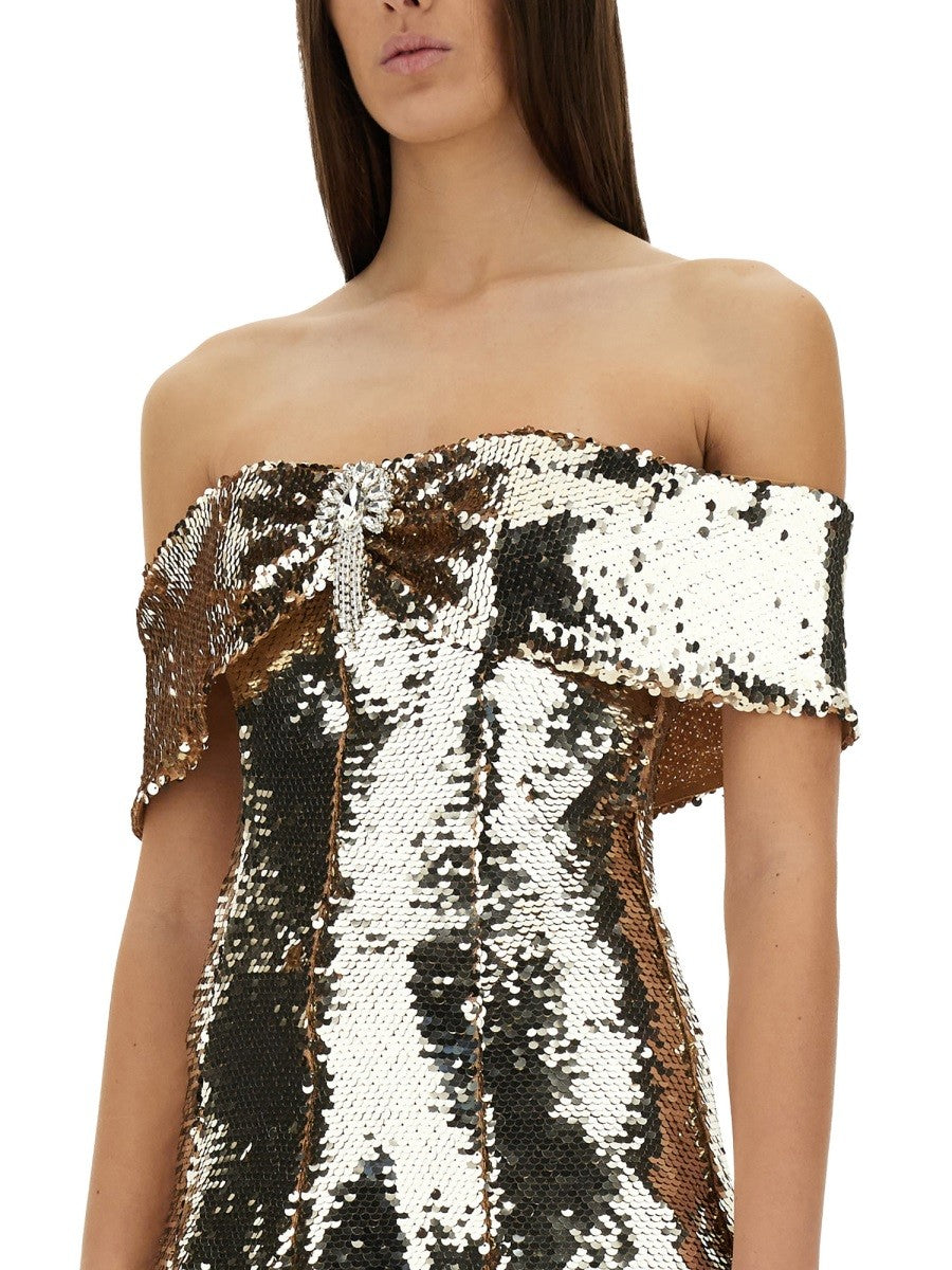 MINI DRESS WITH SEQUINS