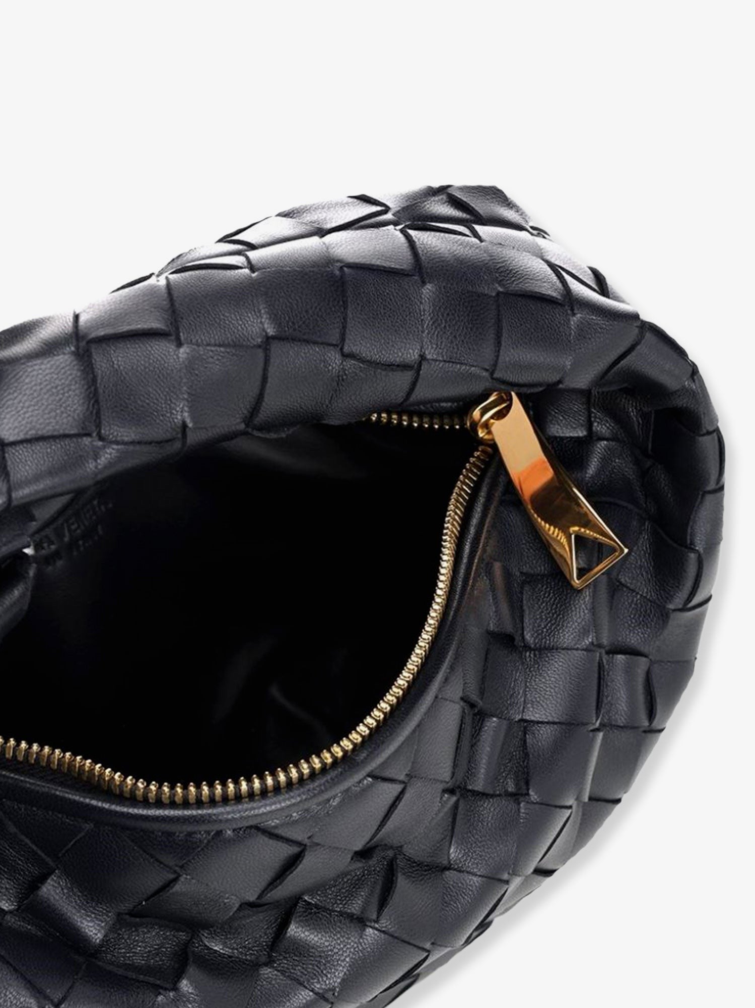 Mini Jodie leather handbag with Intrecciato motif