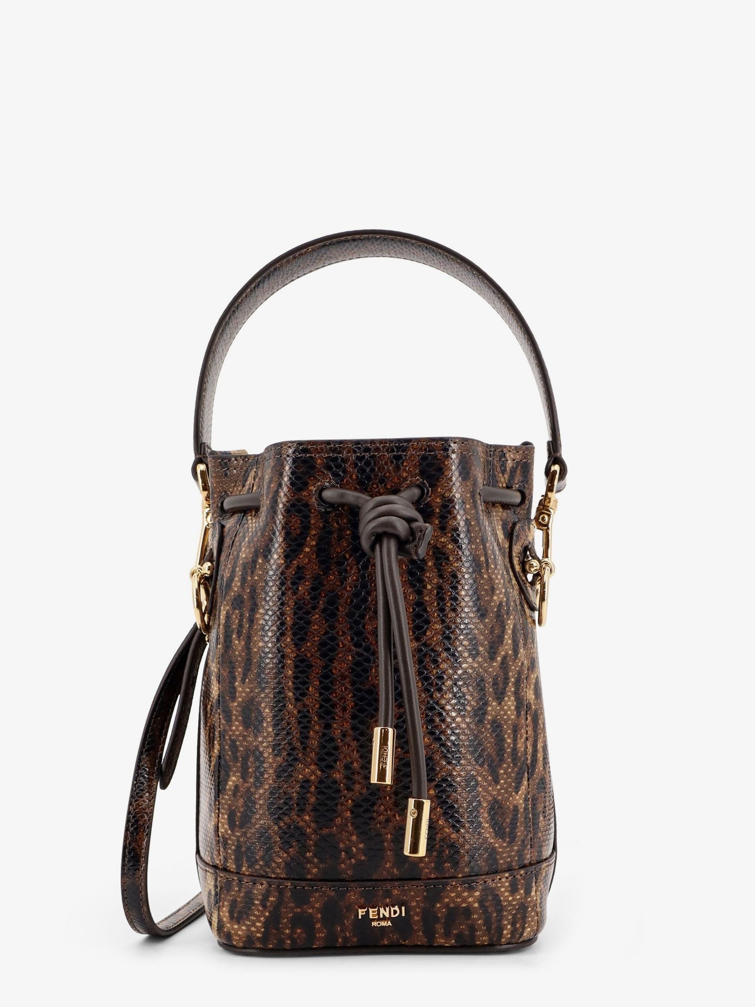 Mini Mon Tresor bucket bag with Fendi Leo motif
