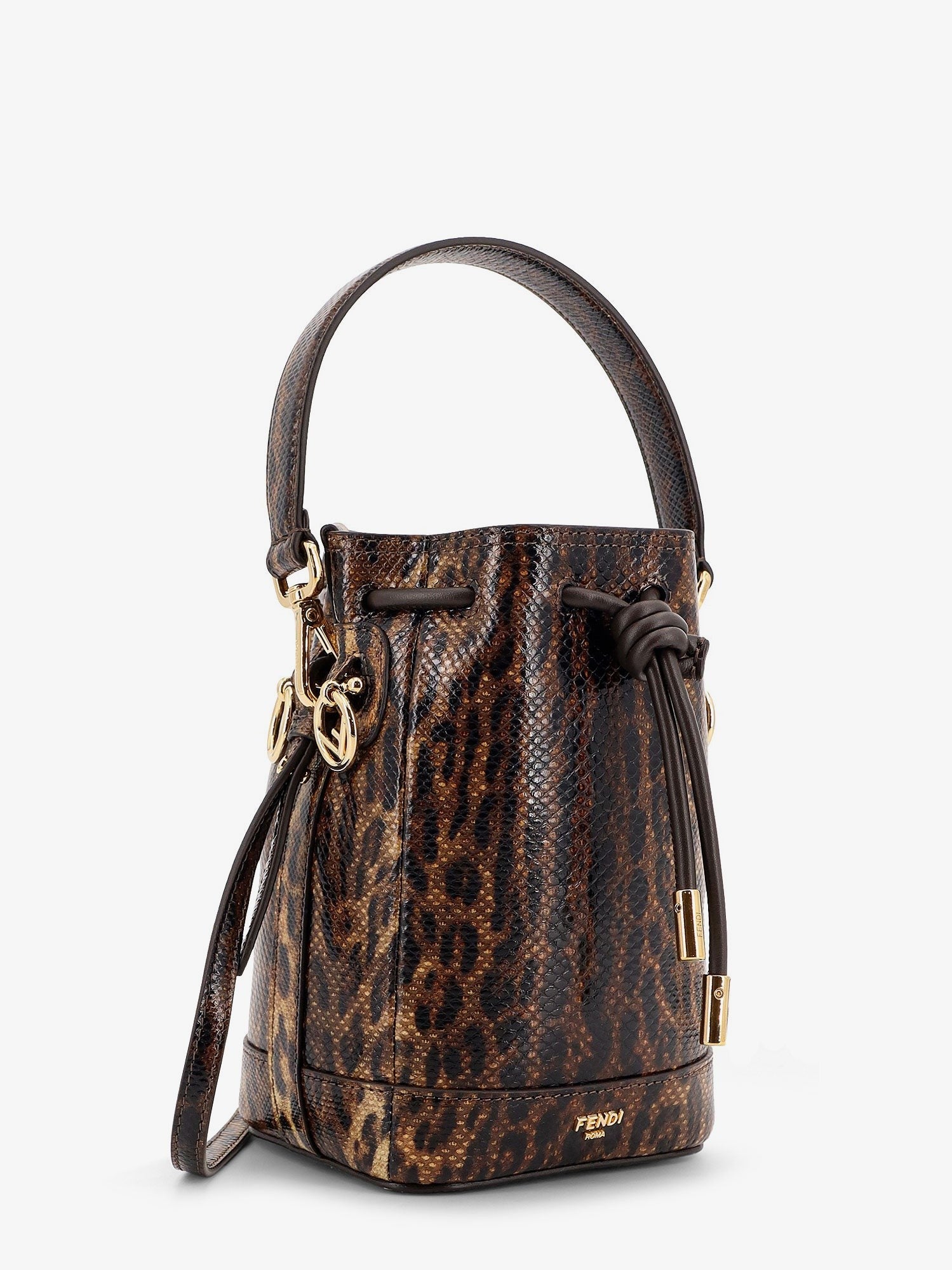 Mini Mon Tresor bucket bag with Fendi Leo motif