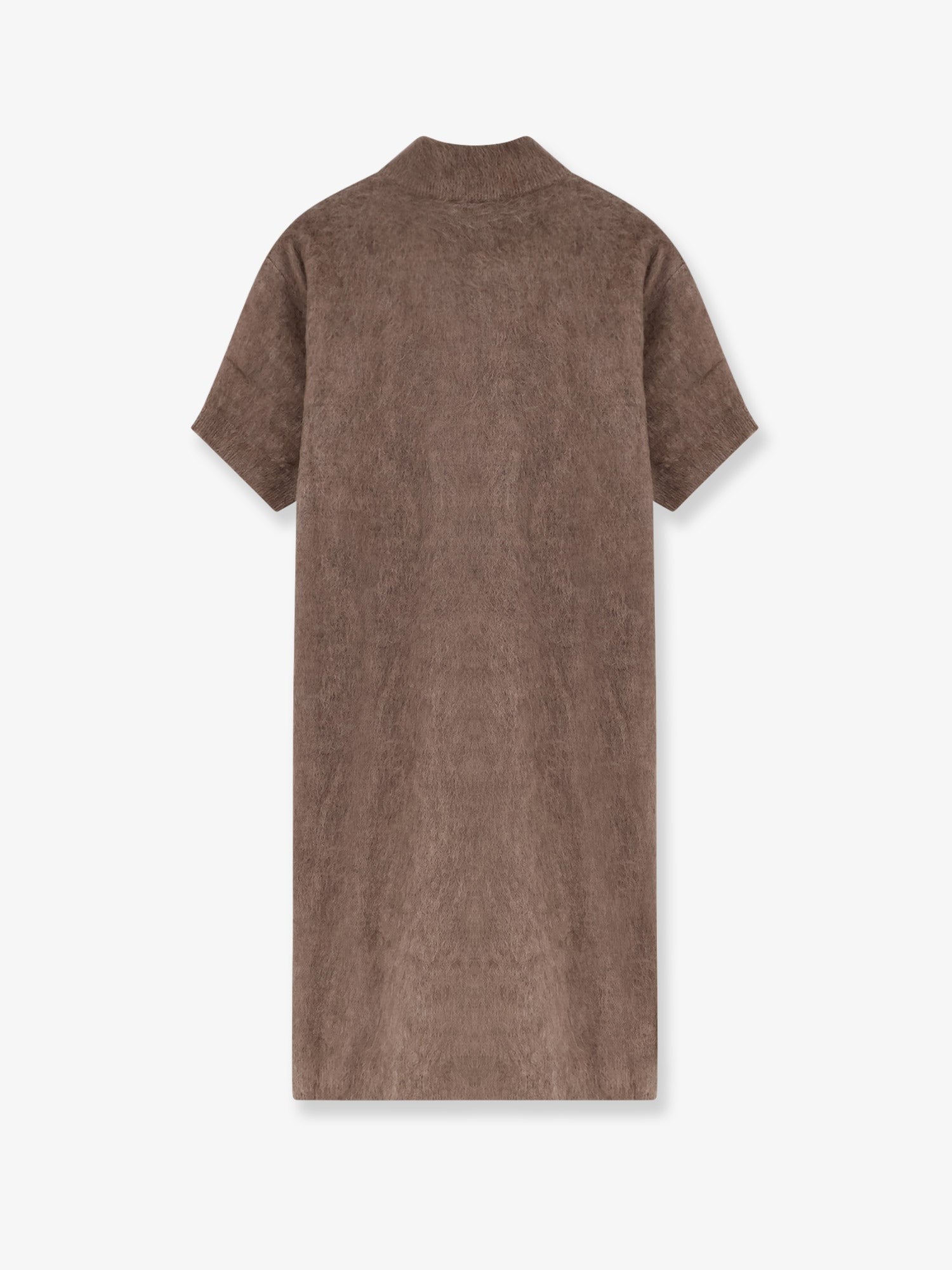 Mohair and virgin wool dress with sequins