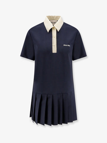 Mohair and virgin wool short dress