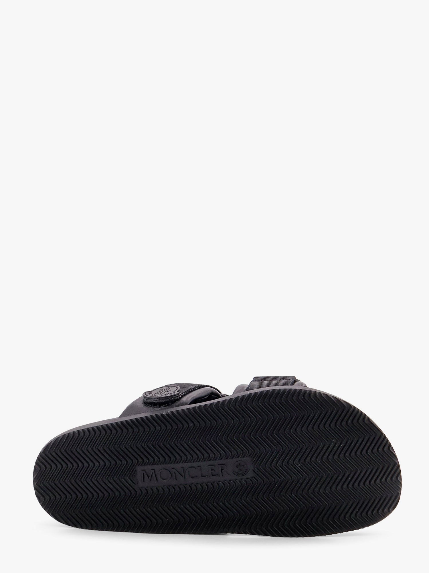 Mon summer leather sandals with nylon details