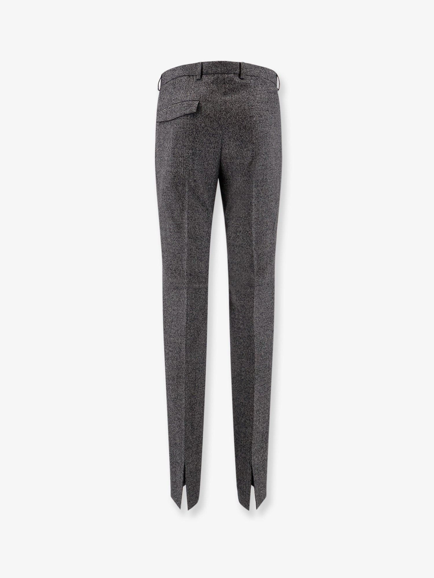 Mouliné wool trousers