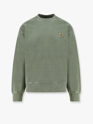 Cotton sweatshirt with washed out effect