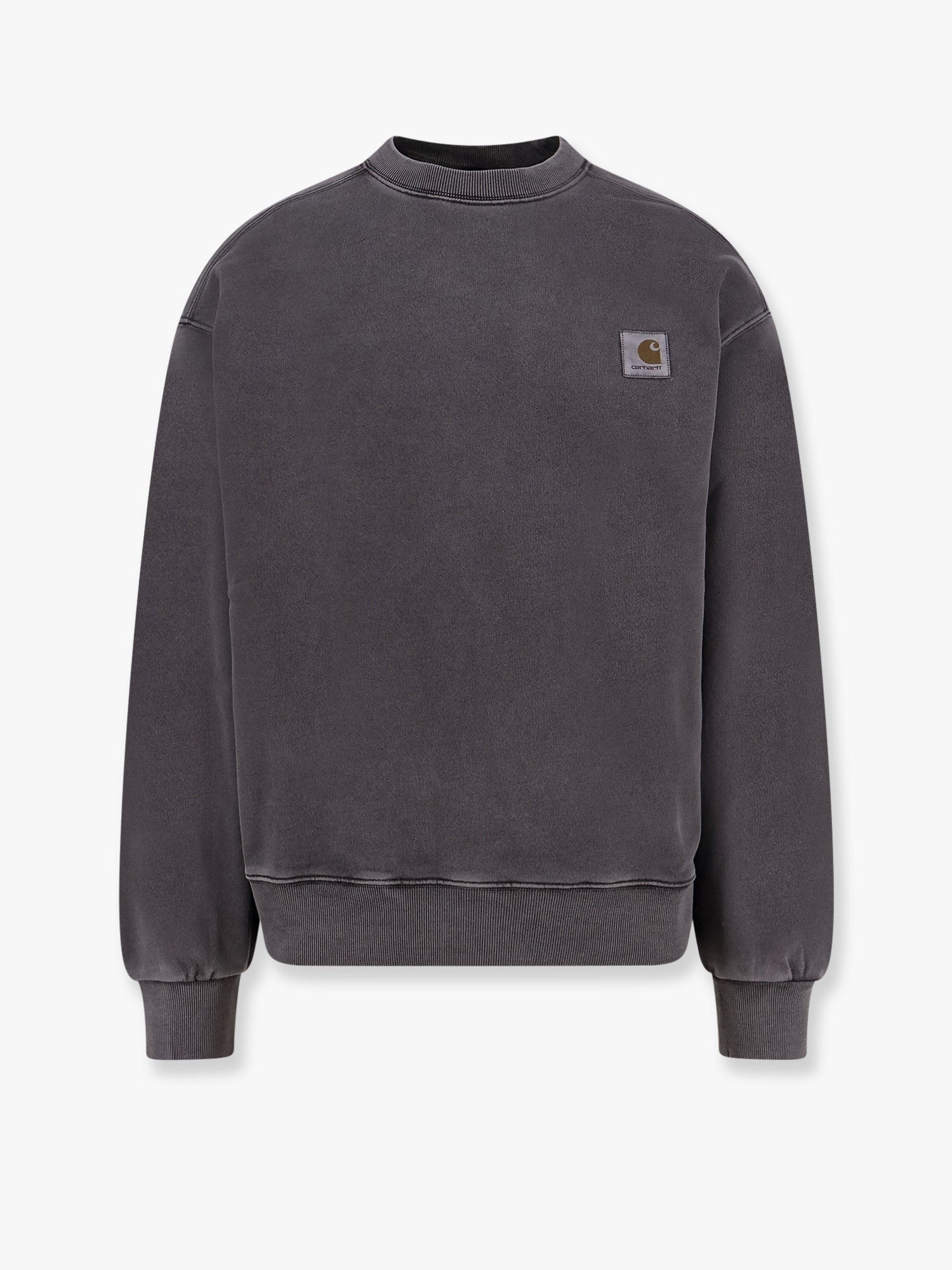 Cotton sweatshirt with washed out effect