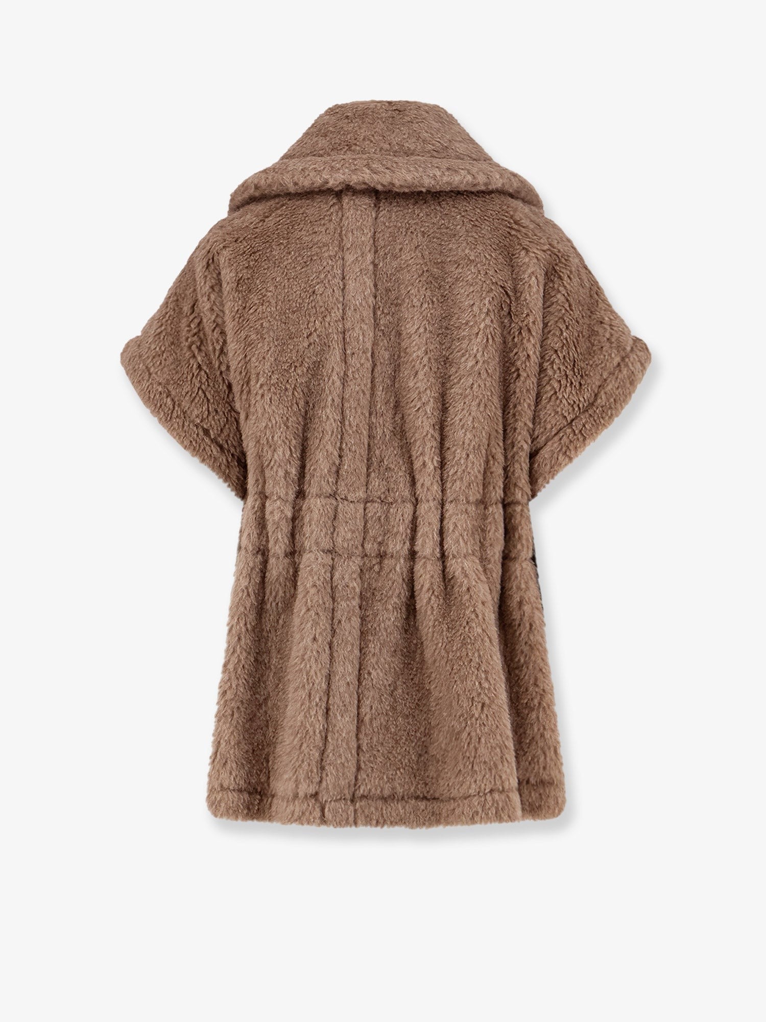 New Abavo alpaca and cashmere sleeveless coat