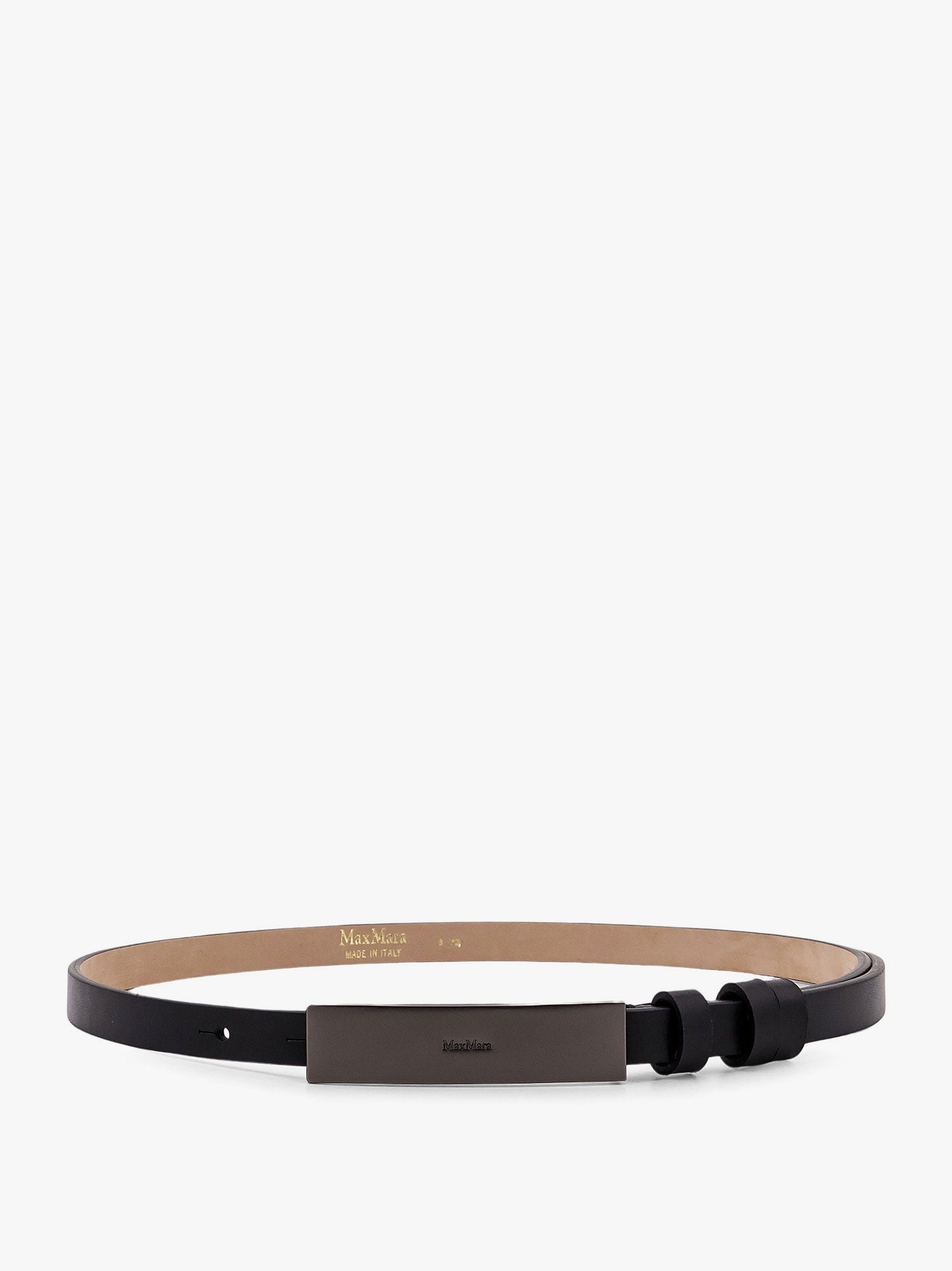 New plate 15 max mara sfilata leather belt