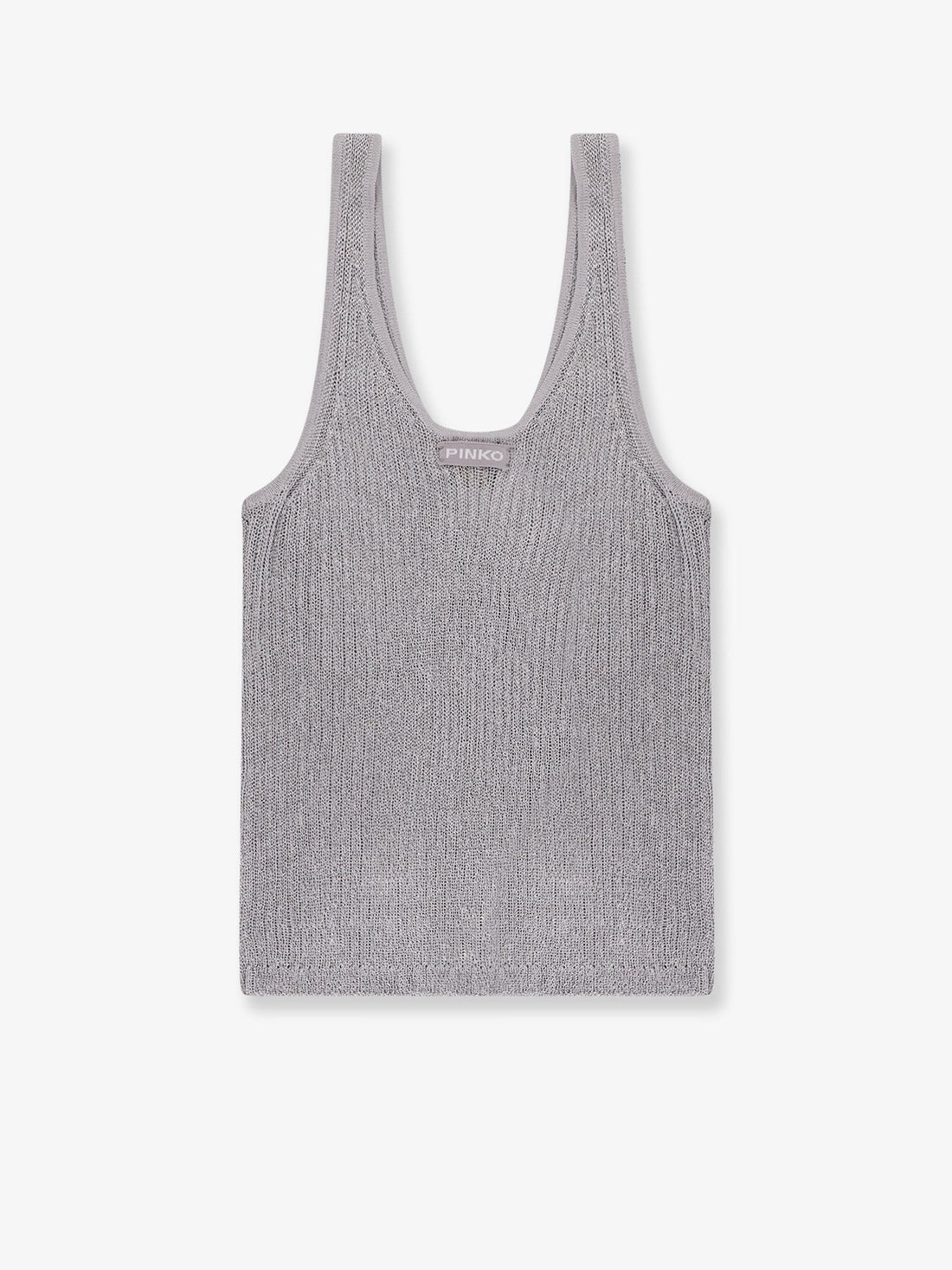 Noha viscose and metallized fibre tank top