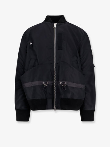 Nylon bomber jacket