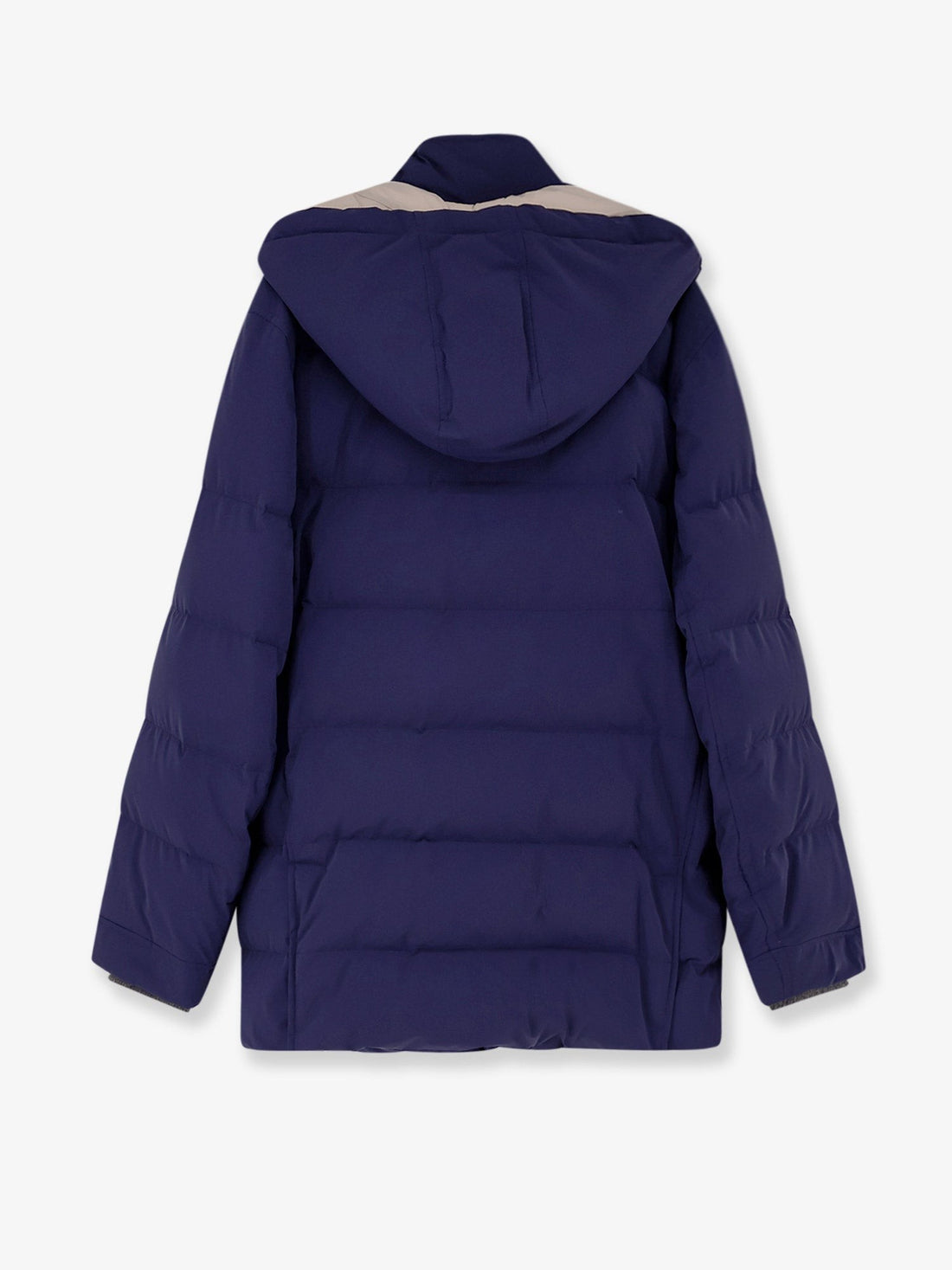 Nylon down jacket with hood