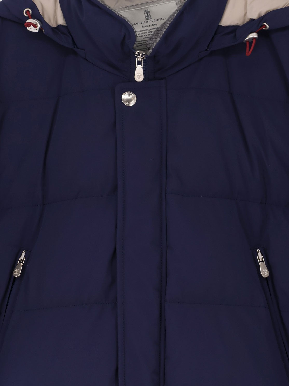 Nylon down jacket with hood