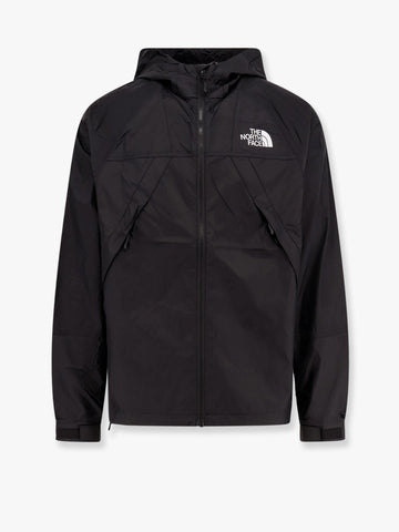 Nylon jacket with logo on the front and on the back