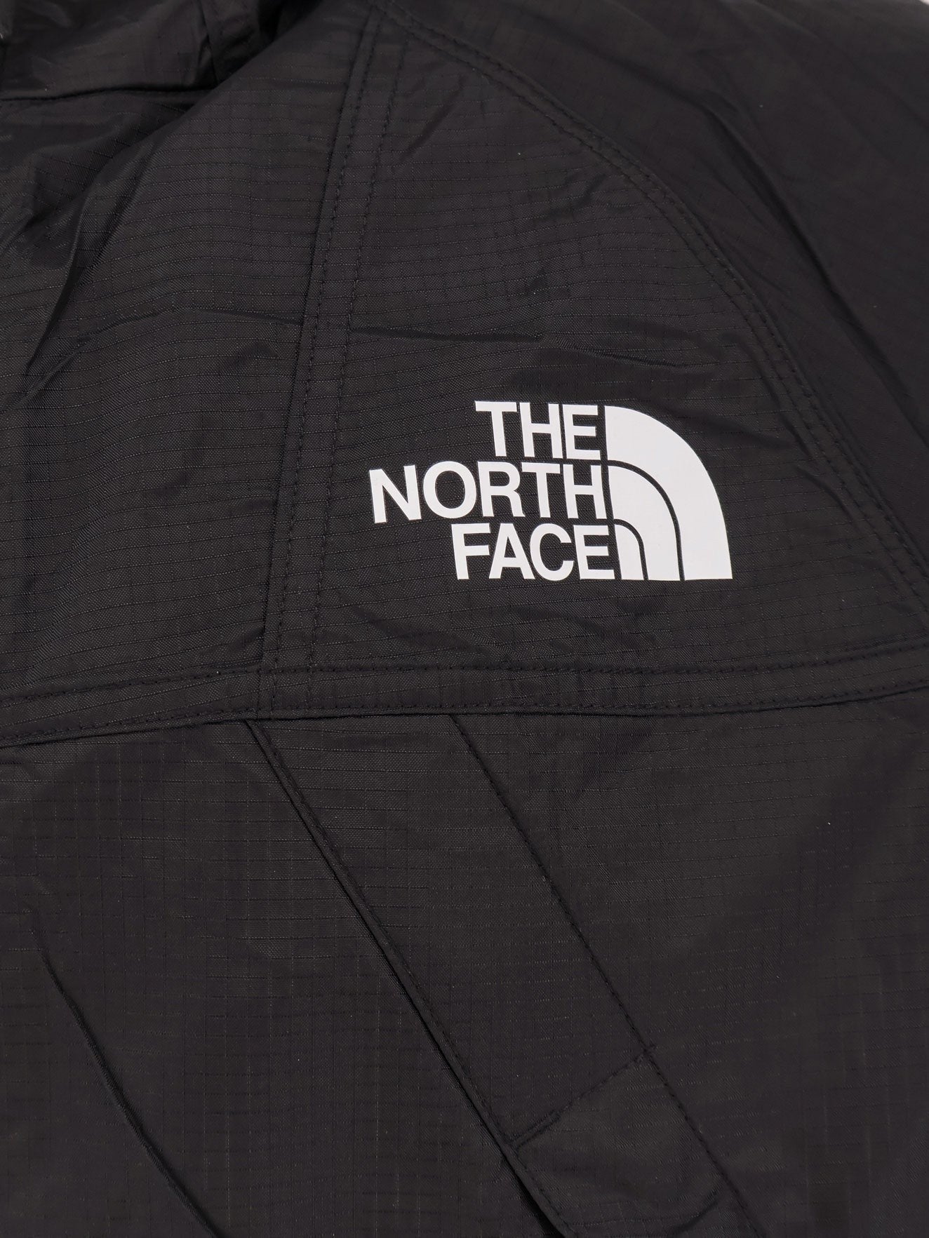 Nylon jacket with logo on the front and on the back