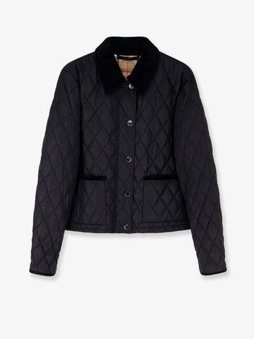 Nylon jacket with stitching