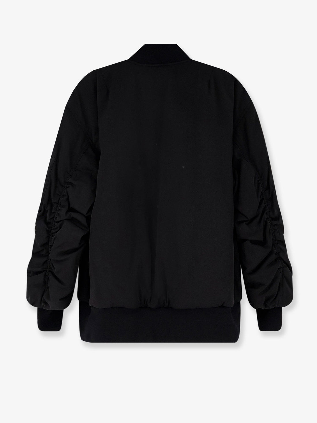 Nylon jacket with wrinkled effect