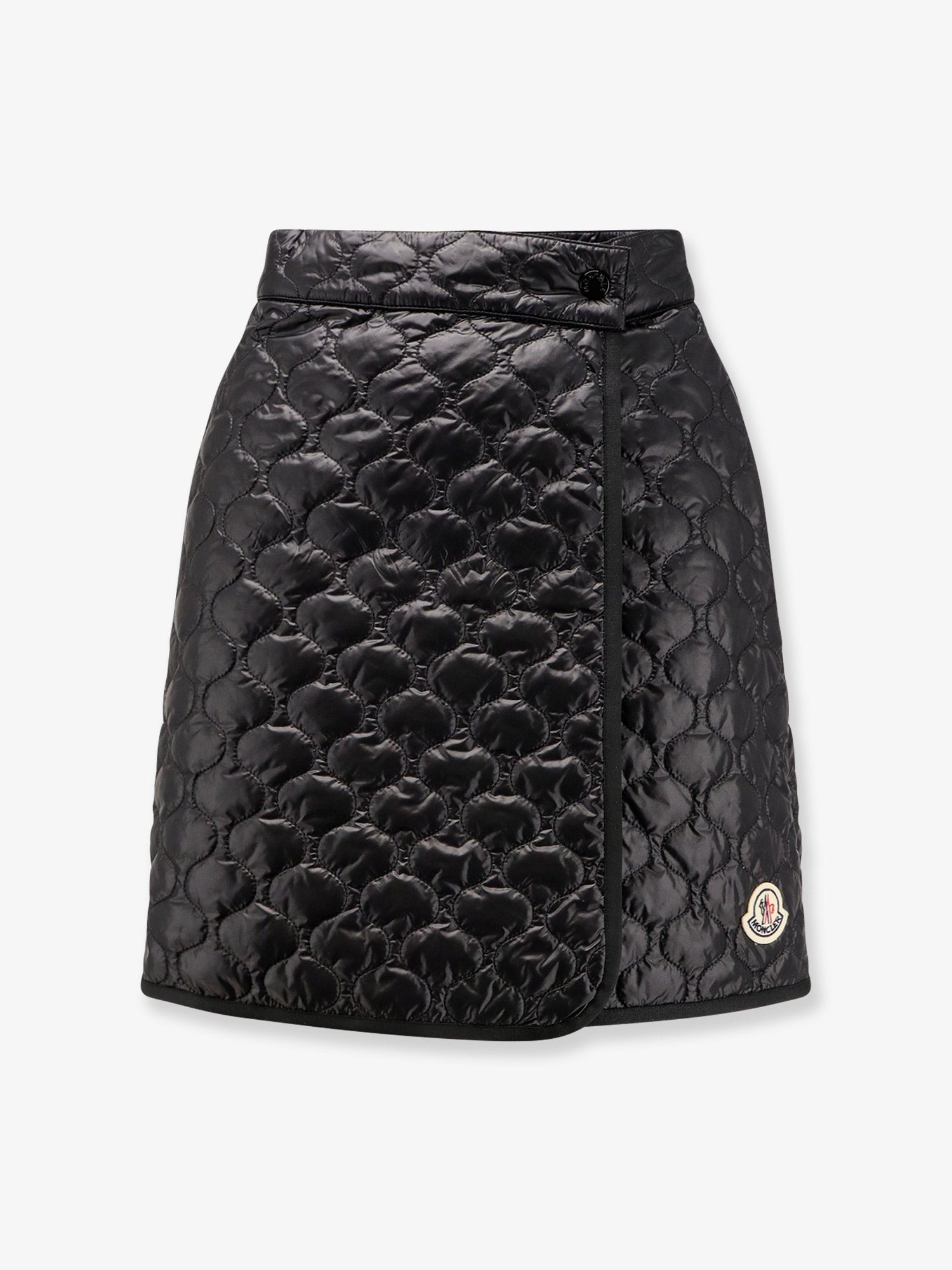 Nylon skirt with Logo patch