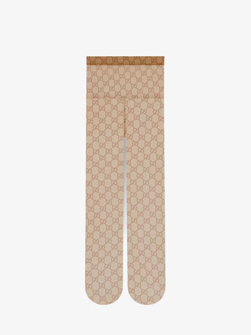 Nylon tights with all-over GG motif