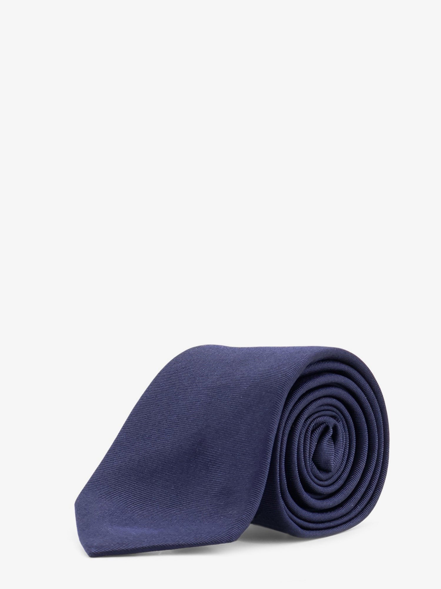 Oblique silk tie