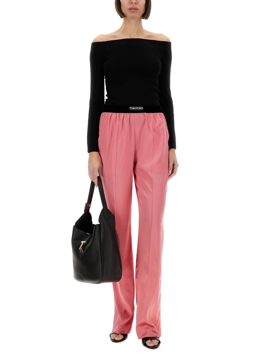 "OFF THE SHOULDER" KNIT TOP