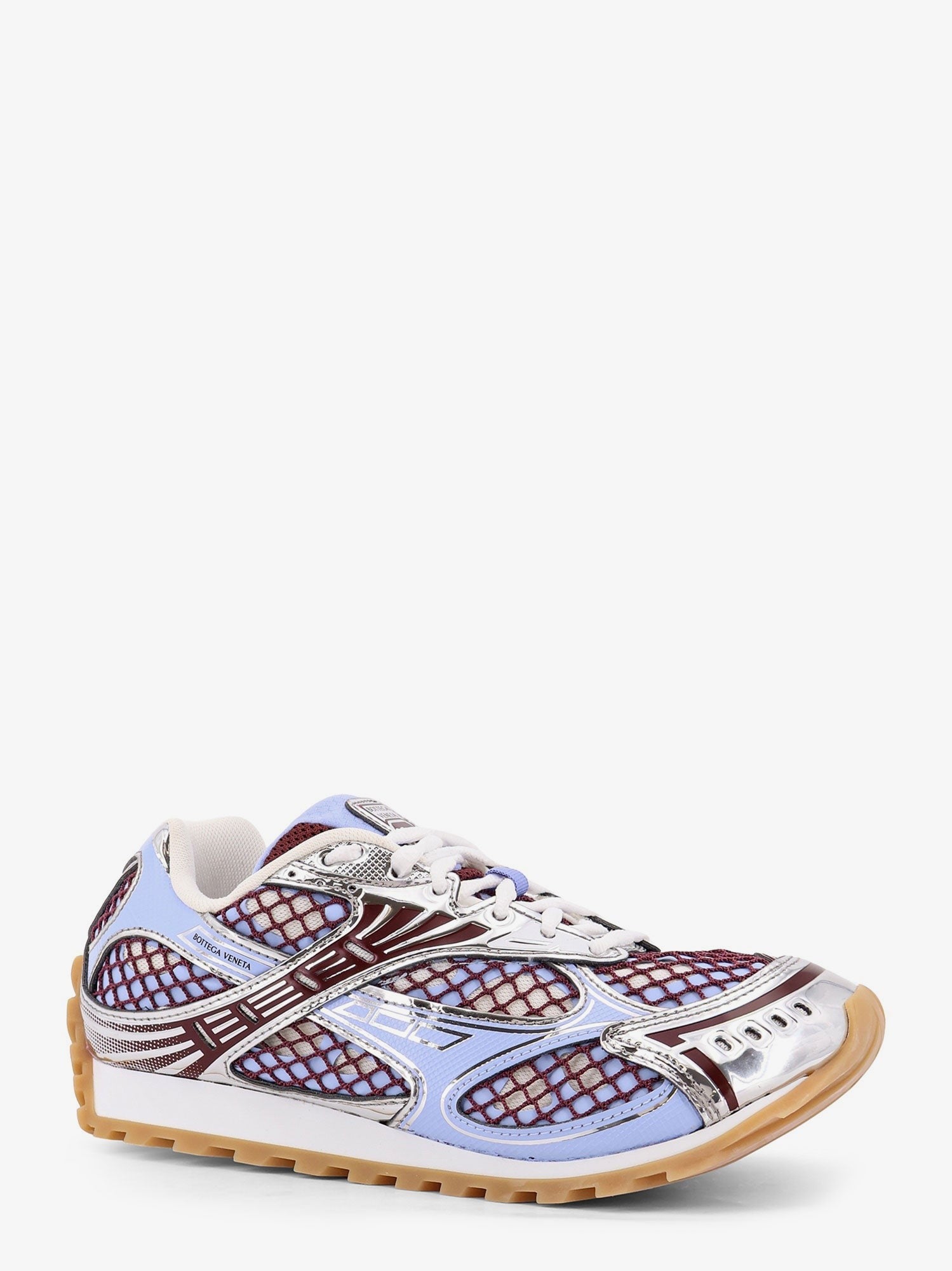Orbit leather and mesh sneakers