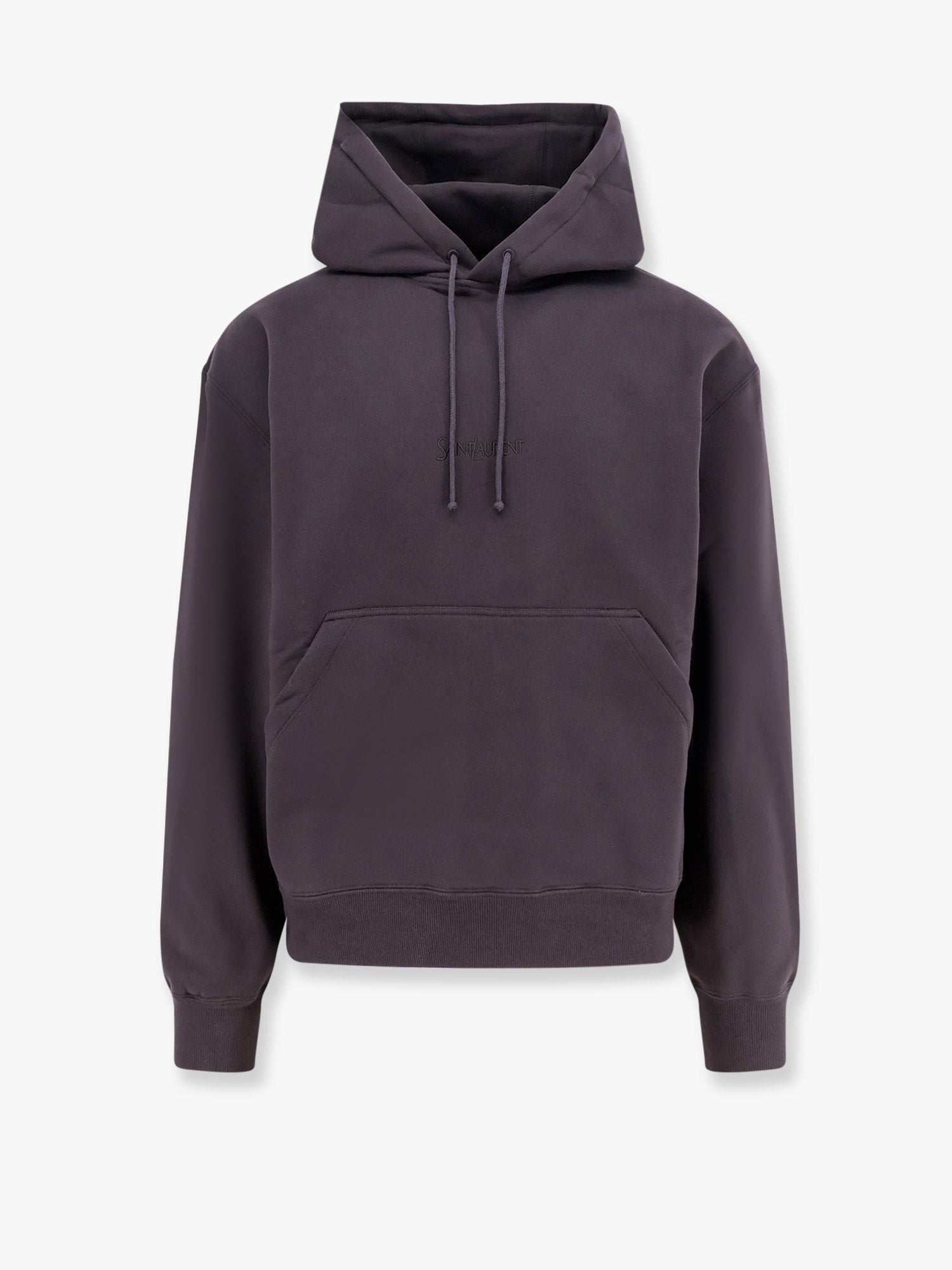 Organic cotton sweatshirt with frontal logo embroidery