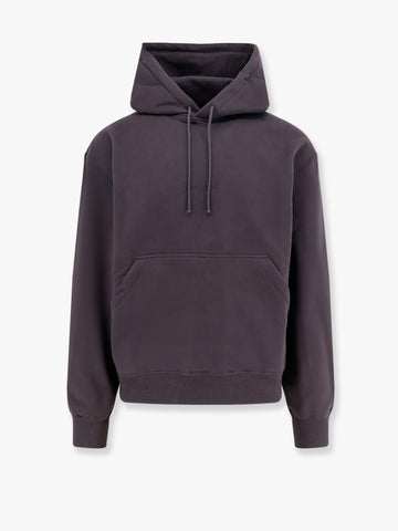 Organic cotton sweatshirt with frontal logo embroidery